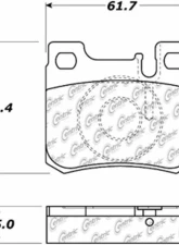 Posi-Quiet Ceramic Brake Pads with Shims and Hardware 105.06200                                     - 105.06200 - Image 3