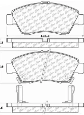 Posi-Quiet Ceramic Brake Pads with Shims and Hardware 105.06211                                     - 105.06211 - Image 4