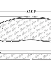 Posi-Quiet Ceramic Brake Pads with Shims 105.06220                                     - 105.06220 - Image 3