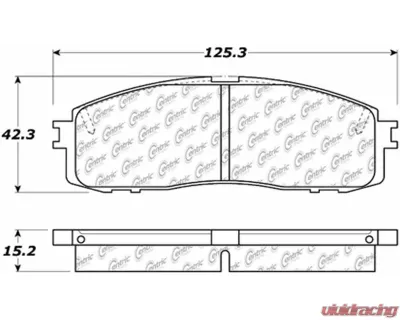 Posi-Quiet Ceramic Brake Pads with Shims 105.06220 - 105.06220