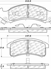 Posi-Quiet Ceramic Brake Pads with Shims and Hardware 105.06230                                     - 105.06230 - Image 3