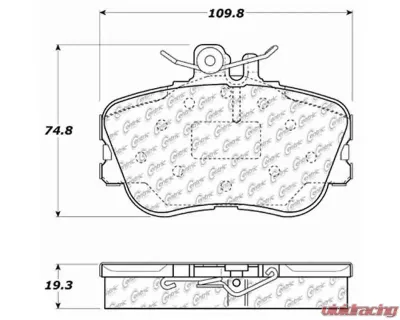 Posi-Quiet Ceramic Brake Pads with Shims and Hardware 105.06450 - 105.06450