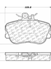 Posi-Quiet Ceramic Brake Pads with Shims and Hardware 105.06450                                     - 105.06450 - Image 5