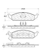 Posi-Quiet Ceramic Brake Pads with Shims and Hardware 105.06500                                     - 105.06500 - Image 3
