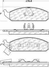 Posi-Quiet Ceramic Brake Pads with Shims and Hardware 105.06500                                     - 105.06500 - Image 5