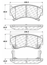 Posi-Quiet Ceramic Brake Pads with Shims and Hardware 105.06680                                     - 105.06680 - Image 5