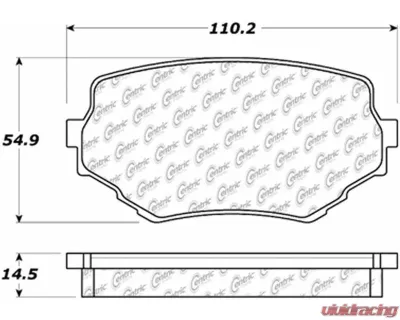 Posi-Quiet Ceramic Brake Pads with Shims and Hardware 105.06800 - 105.06800