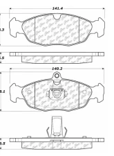 Posi-Quiet Ceramic Brake Pads with Shims and Hardware 105.06881                                     - 105.06881 - Image 5