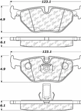 Posi-Quiet Ceramic Brake Pads with Shims and Hardware 105.06921                                     - 105.06921 - Image 4