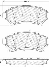 Posi-Quiet Ceramic Brake Pads with Shims and Hardware 105.06990                                     - 105.06990 - Image 4