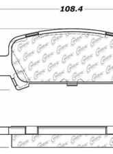 Posi-Quiet Ceramic Brake Pads with Shims and Hardware 105.07701                                     - 105.07701 - Image 4
