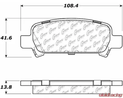 Posi-Quiet Ceramic Brake Pads with Shims and Hardware 105.07701 - 105.07701