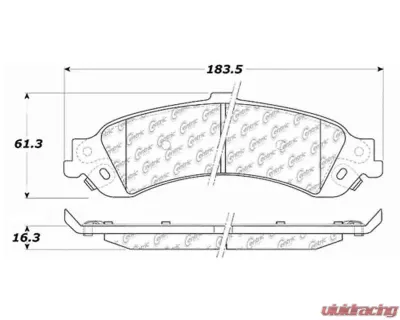Posi-Quiet Ceramic Brake Pads with Shims and Hardware 105.08340 - 105.08340
