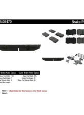Posi-Quiet Ceramic Brake Pads with Shims and Hardware 105.08470                                     - 105.08470 - Image 3