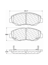 Posi-Quiet Ceramic Brake Pads with Shims and Hardware 105.09142                                     - 105.09142 - Image 2