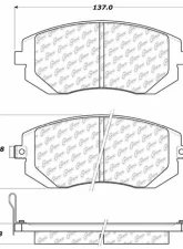 Posi-Quiet Ceramic Brake Pads with Shims and Hardware 105.09290                                     - 105.09290 - Image 3