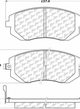 Posi-Quiet Ceramic Brake Pads with Shims and Hardware 105.09290                                     - 105.09290 - Image 4