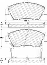 Posi-Quiet Ceramic Brake Pads with Shims and Hardware 105.09481                                     - 105.09481 - Image 4