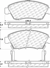 Posi-Quiet Ceramic Brake Pads with Shims and Hardware 105.09481                                     - 105.09481 - Image 5