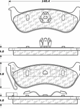 Posi-Quiet Ceramic Brake Pads with Shims and Hardware 105.09641                                     - 105.09641 - Image 4