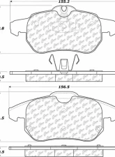 Posi-Quiet Ceramic Brake Pads with Shims and Hardware 105.09722                                     - 105.09722 - Image 5