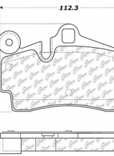 Posi-Quiet Ceramic Brake Pads with Shims and Hardware 105.09780                                     - 105.09780 - Image 3