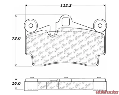 Posi-Quiet Ceramic Brake Pads with Shims and Hardware 105.09780 - 105.09780