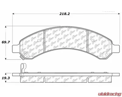 Posi-Quiet Ceramic Brake Pads with Shims and Hardware 105.09890 - 105.09890