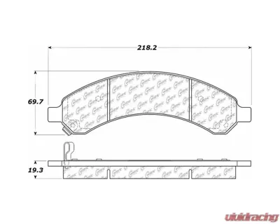 Posi-Quiet Ceramic Brake Pads with Shims and Hardware 105.09890 - 105.09890