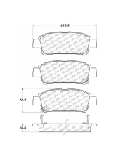Posi-Quiet Ceramic Brake Pads with Shims and Hardware 105.09950                                     - 105.09950 - Image 2