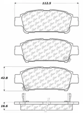 Posi-Quiet Ceramic Brake Pads with Shims and Hardware 105.09950                                     - 105.09950 - Image 3