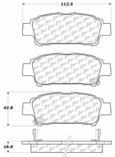 Posi-Quiet Ceramic Brake Pads with Shims and Hardware 105.09950                                     - 105.09950 - Image 4