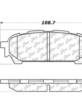 Posi-Quiet Ceramic Brake Pads with Shims and Hardware 105.10040                                     - 105.10040 - Image 2