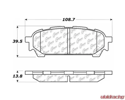 Posi-Quiet Ceramic Brake Pads with Shims and Hardware 105.10040 - 105.10040