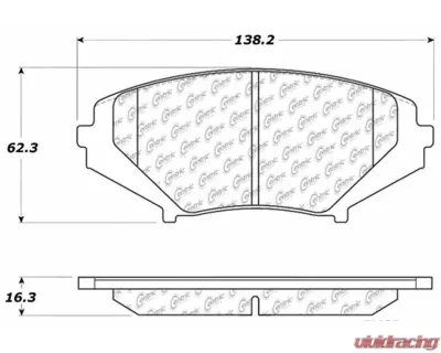 Posi-Quiet Ceramic Brake Pads with Shims and Hardware 105.10090 - 105.10090