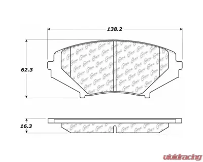 Posi-Quiet Ceramic Brake Pads with Shims and Hardware 105.10090 - 105.10090