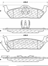 Posi-Quiet Ceramic Brake Pads with Shims and Hardware 105.10120                                     - 105.10120 - Image 3