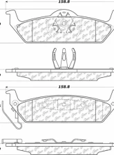 Posi-Quiet Ceramic Brake Pads with Shims and Hardware 105.10120                                     - 105.10120 - Image 4