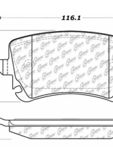 Posi-Quiet Ceramic Brake Pads with Shims and Hardware 105.10180                                     - 105.10180 - Image 4