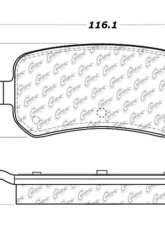 Posi-Quiet Ceramic Brake Pads with Shims and Hardware 105.10210                                     - 105.10210 - Image 3