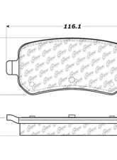 Posi-Quiet Ceramic Brake Pads with Shims and Hardware 105.10210                                     - 105.10210 - Image 4