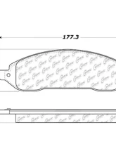 Posi-Quiet Ceramic Brake Pads with Shims and Hardware 105.10220                                     - 105.10220 - Image 2