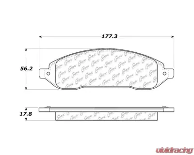 Posi-Quiet Ceramic Brake Pads with Shims and Hardware 105.10220 - 105.10220