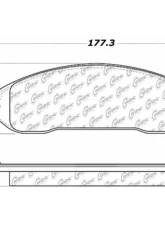 Posi-Quiet Ceramic Brake Pads with Shims and Hardware 105.10220                                     - 105.10220 - Image 3