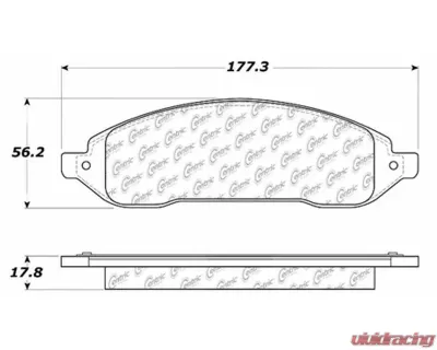 Posi-Quiet Ceramic Brake Pads with Shims and Hardware 105.10220 - 105.10220