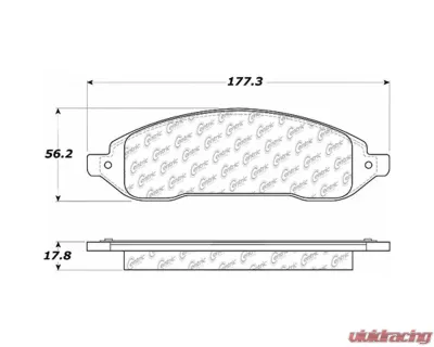 Posi-Quiet Ceramic Brake Pads with Shims and Hardware 105.10220 - 105.10220