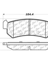 Posi-Quiet Ceramic Brake Pads with Shims and Hardware 105.10360                                     - 105.10360 - Image 2