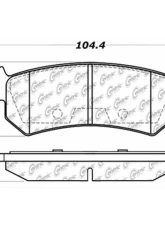 Posi-Quiet Ceramic Brake Pads with Shims and Hardware 105.10360                                     - 105.10360 - Image 3