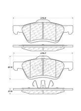 Posi-Quiet Ceramic Brake Pads with Shims and Hardware 105.10471                                     - 105.10471 - Image 2