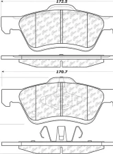 Posi-Quiet Ceramic Brake Pads with Shims and Hardware 105.10471                                     - 105.10471 - Image 4